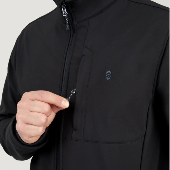 Free Country Men's 4-Way Stretch Super Soft Shell/Jacket Black XXL NWT - Picture 5 of 11
